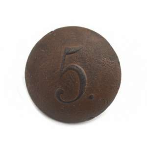 Button regimental lower ranks of the RIA with the number "5"