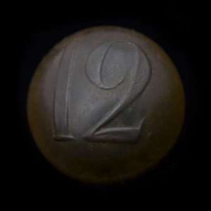 Hussars button with the number "12"