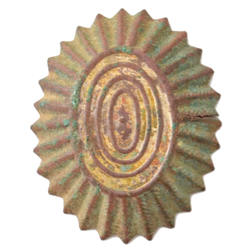 Officer's badge with a ceremonial headdress, 1850s – 1860s