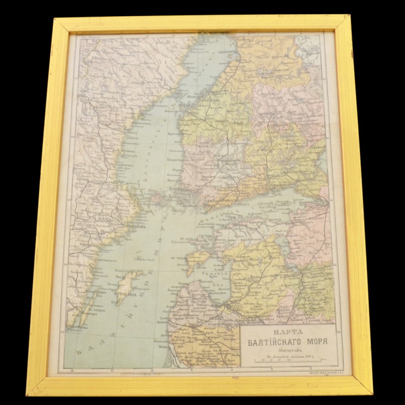 Russian pre-revolutionary map of the Baltic sea