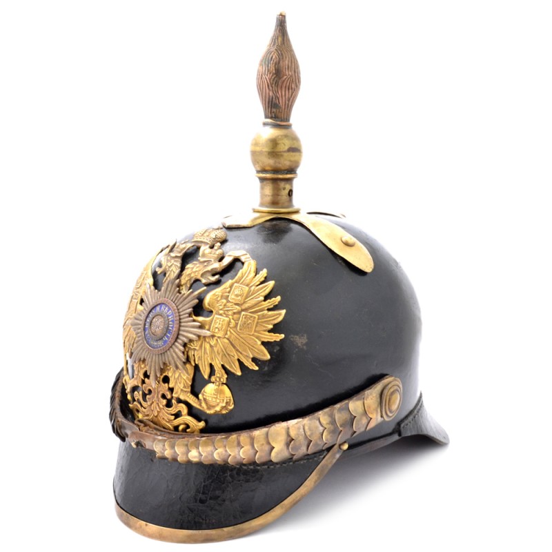 The helmet of a Russian officer of the guard infantry of the sample 1874