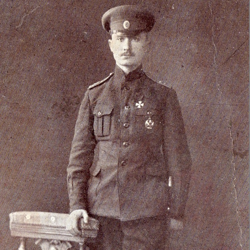 Photo of captain Friedrich A. Bredice autographed, 1916