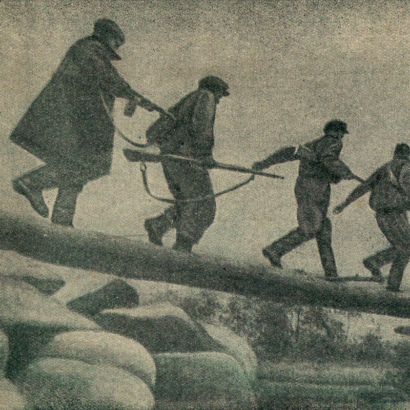 Postcard "For the guerrillas no impassable places", 1943