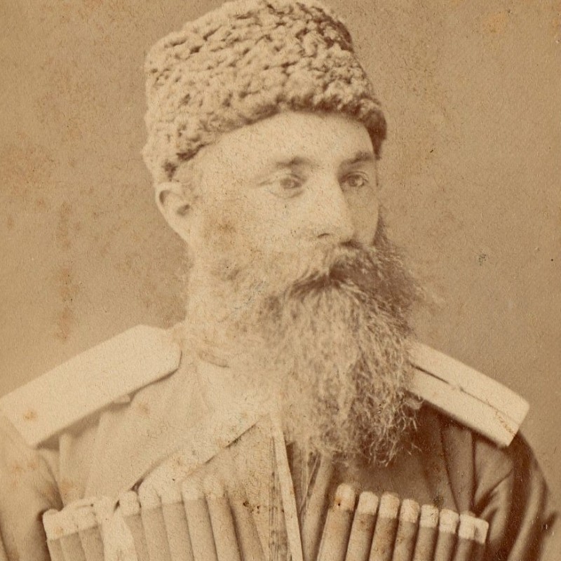 Photo of an officer of the Caucasian сossack troops