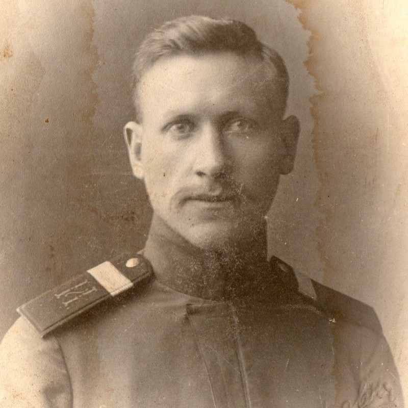 Photo of the sergeant major of the command of the quartermaster's warehouses of the Caucasian Military District