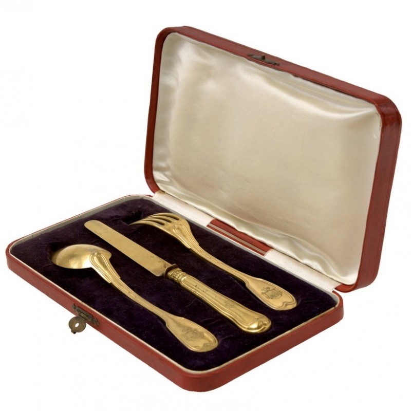 A set of cutlery "Egoist" with the coat of arms of the Gagarins/Khilkovs
