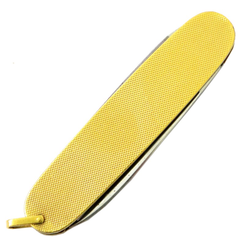 German penknife with gold handle