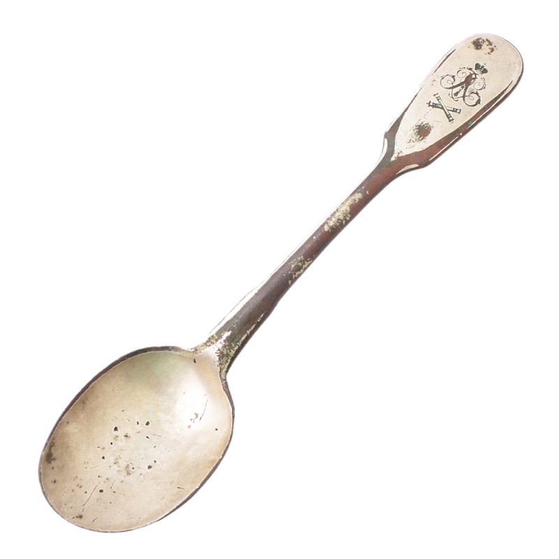 A spoon from the officers' mess of the artillery of the Naval Fortress of Peter the Great