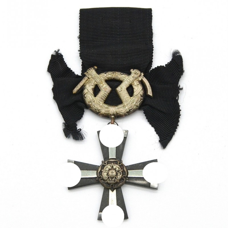 Finnish Cross of Freedom, 4th class with swords for widows, 1941