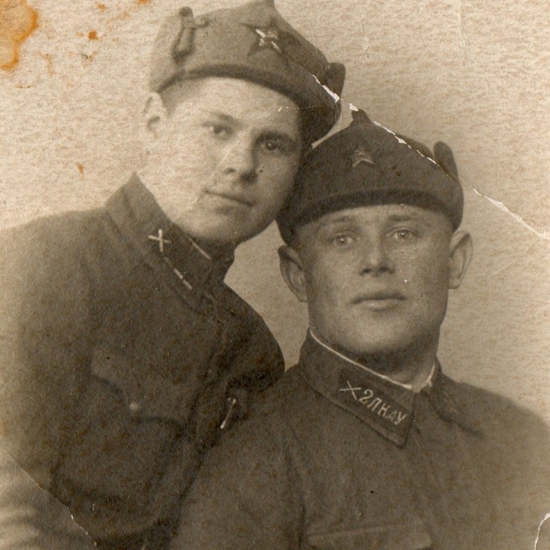Photo of a cadet and a political instructor of the 2nd LCAU, 1940.
