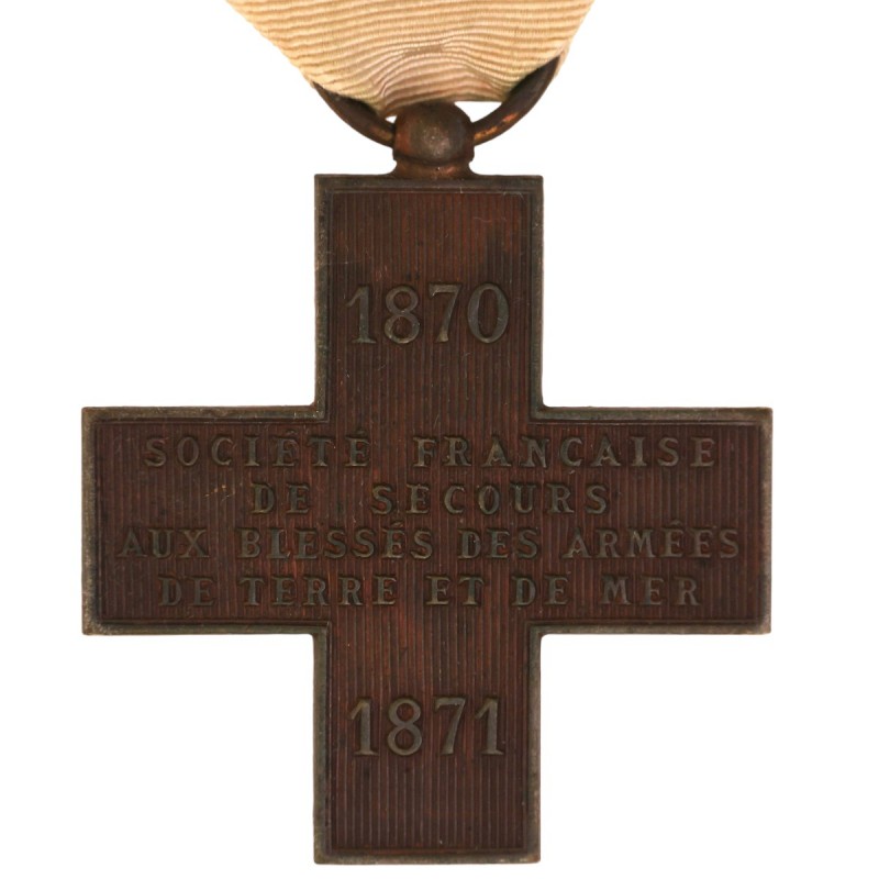 Cross of the Society for the Aid of Wounded Servicemen in the War of 1870-71, France
