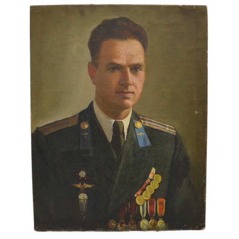 Portrait of a lieutenant colonel of the SA Air Force in the form of a sample of 1949