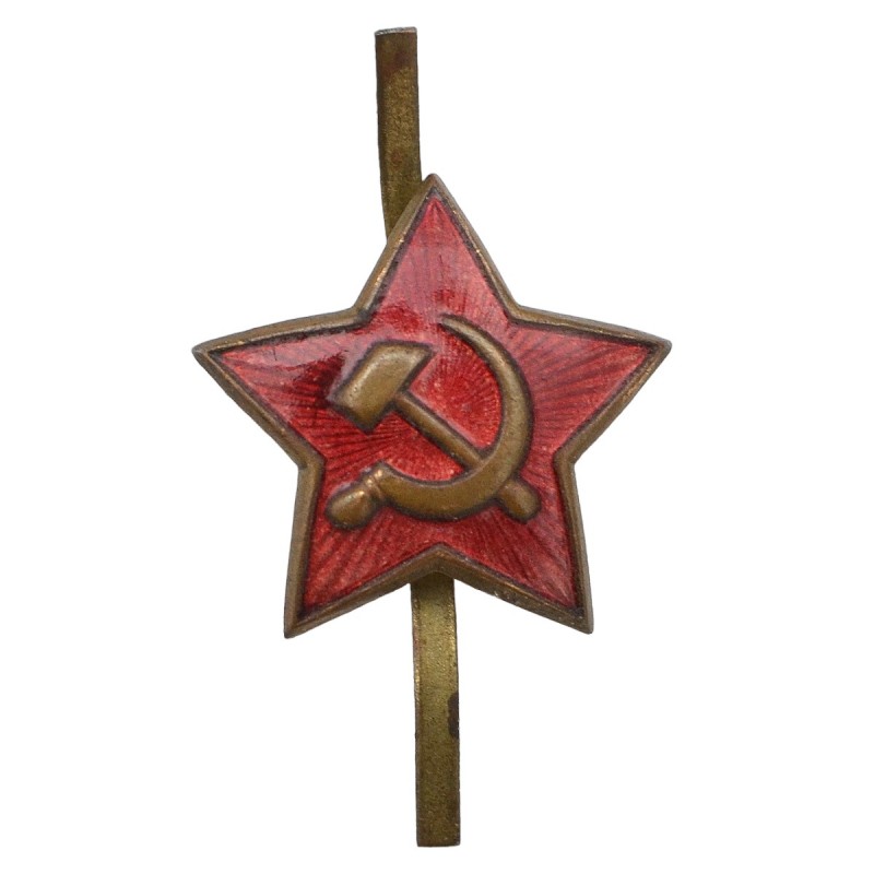 Star on the cap of soldiers and officers of the Soviet army of the 1955 model, type 1