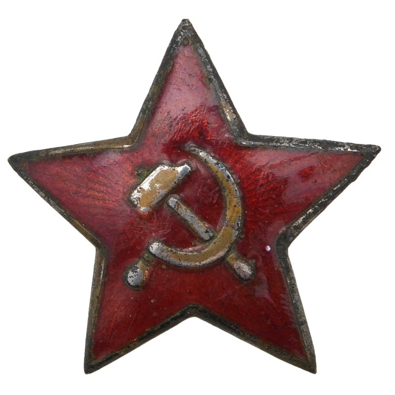 39-mm star on the cap or budenovka of the Red Army