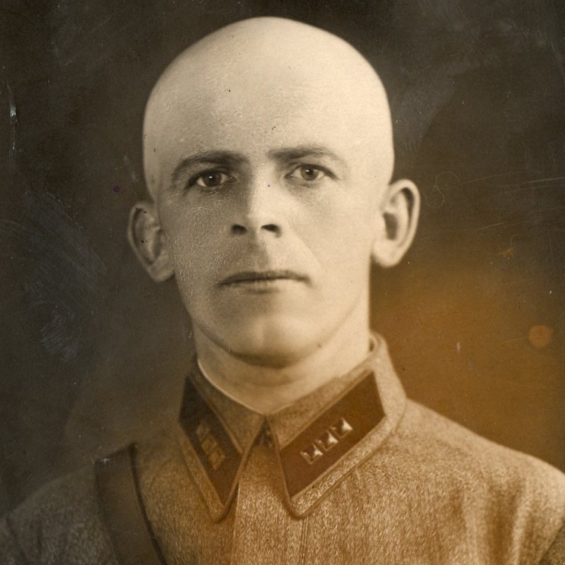 Portrait photo of the political officer of the 444th infantry regiment Nazarov I.I.