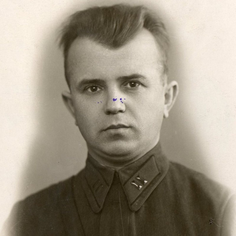 Portrait photo of battalion Commissar A.N. Udalov