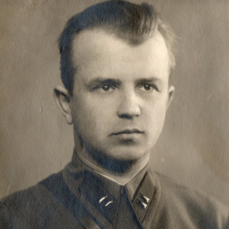 Portrait photo of the military commissar of the Leningrad Veterinary Institute Udodov A.N.