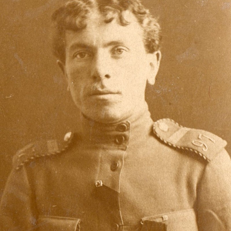 Photo of the St. George Cavalier, a volunteer of the 97th Infantry Regiment of Livonia
