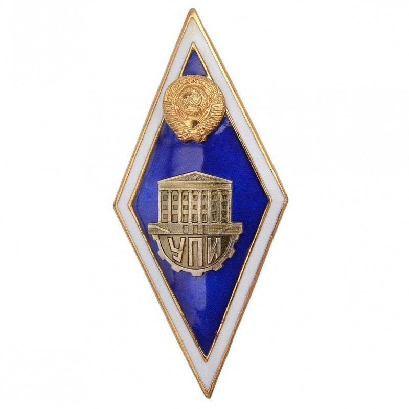Badge (diamond) of the UPI graduate
