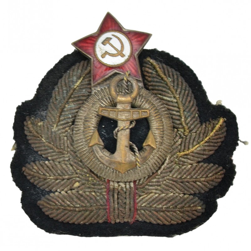 Cockade on the cap of an officer of the Soviet Navy