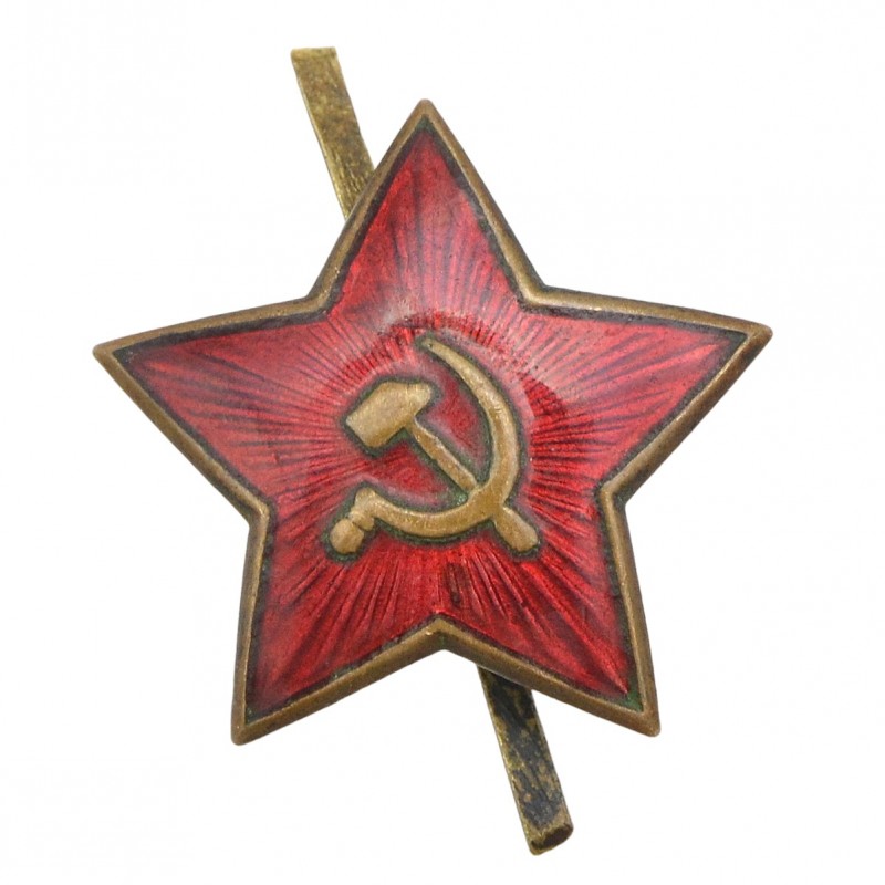 A star on a Soviet sailor's cap