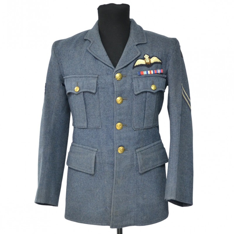 The uniform jacket of an officer of the British Air Force, 1945.