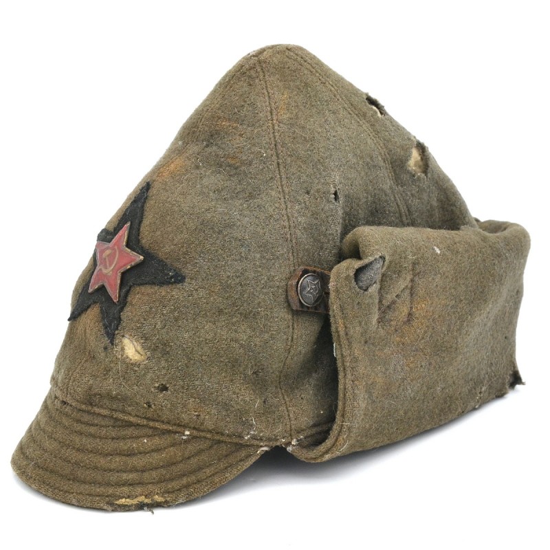 Winter helmet (Budenovka) of the ABTV or Red Army artillery of the 1922 model