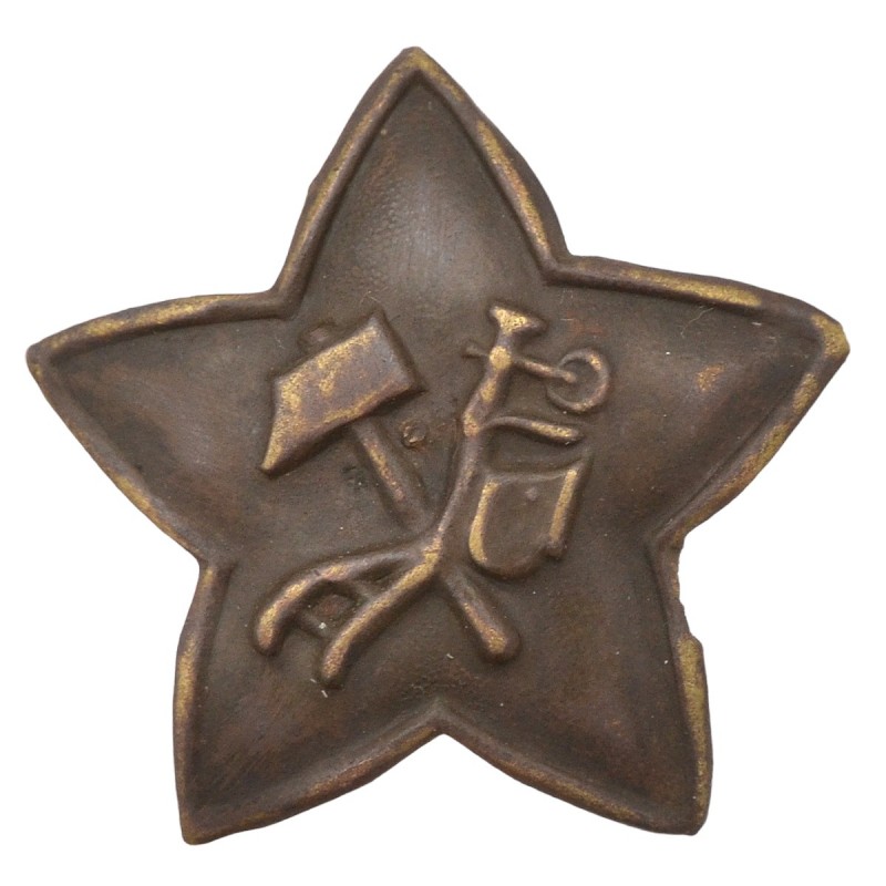 The star on the Red Army cap of the 1918 model