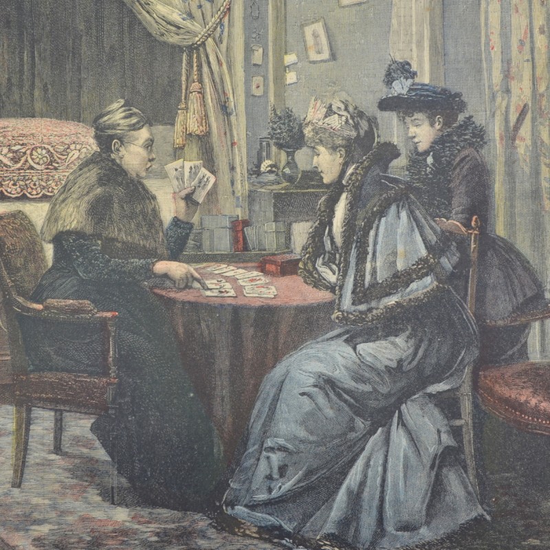 Page of the newspaper "Le Petit Journal" "Salon 1892: card drawer"