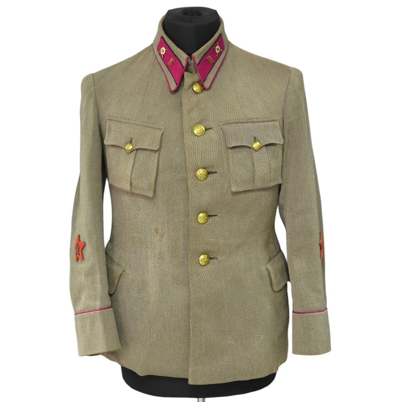 The covercoat jacket of the senior political officer of the Red Army infantry of the 1935 model