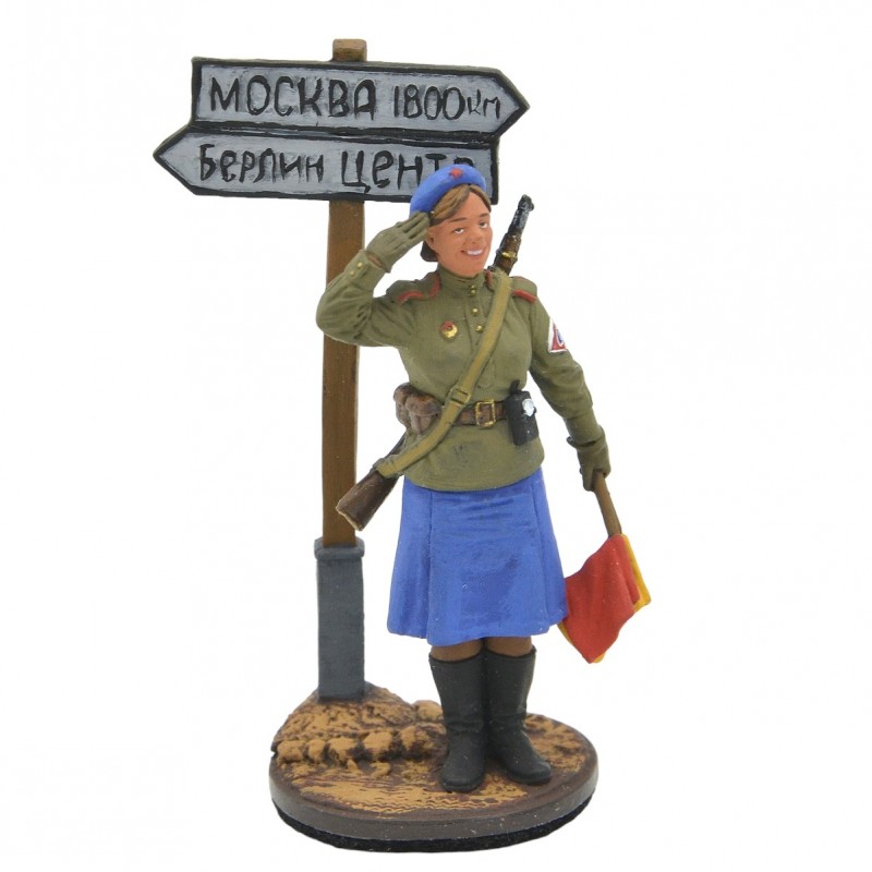 Tin soldier "Military traffic controller, 1945"