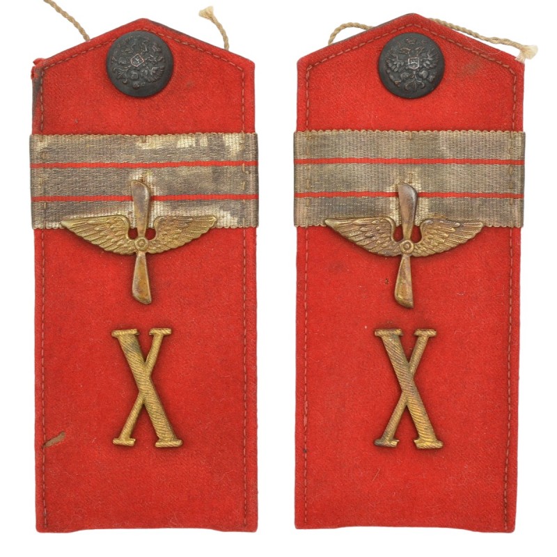 Shoulder straps of the senior non-commissioned officer of the 10th Corps aviation detachment RIA