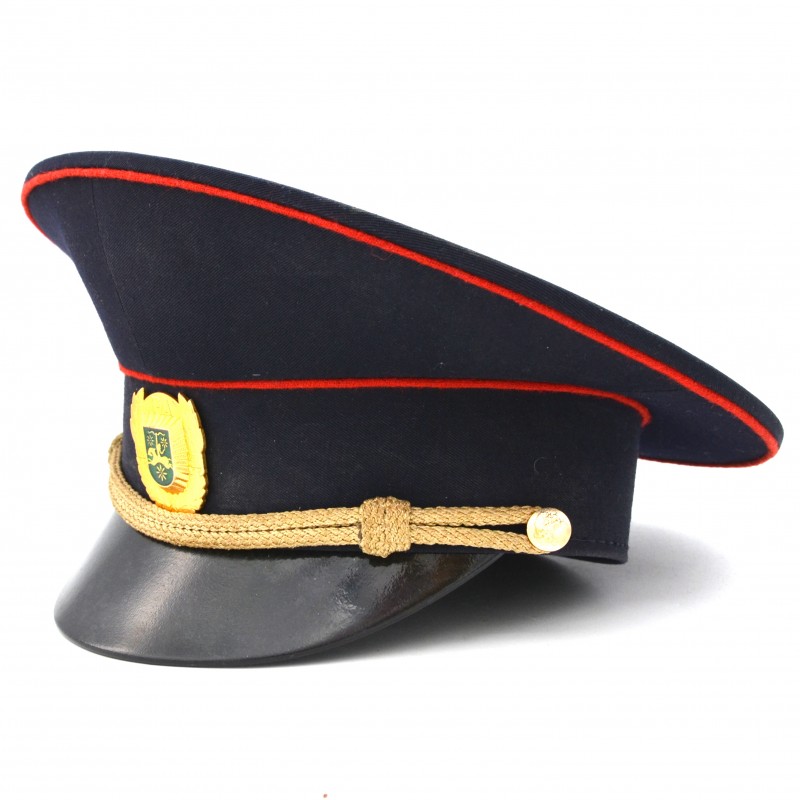 The cap of an officer of the police of Abkhazia